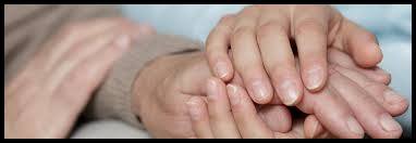 Hospice care end of life care hands